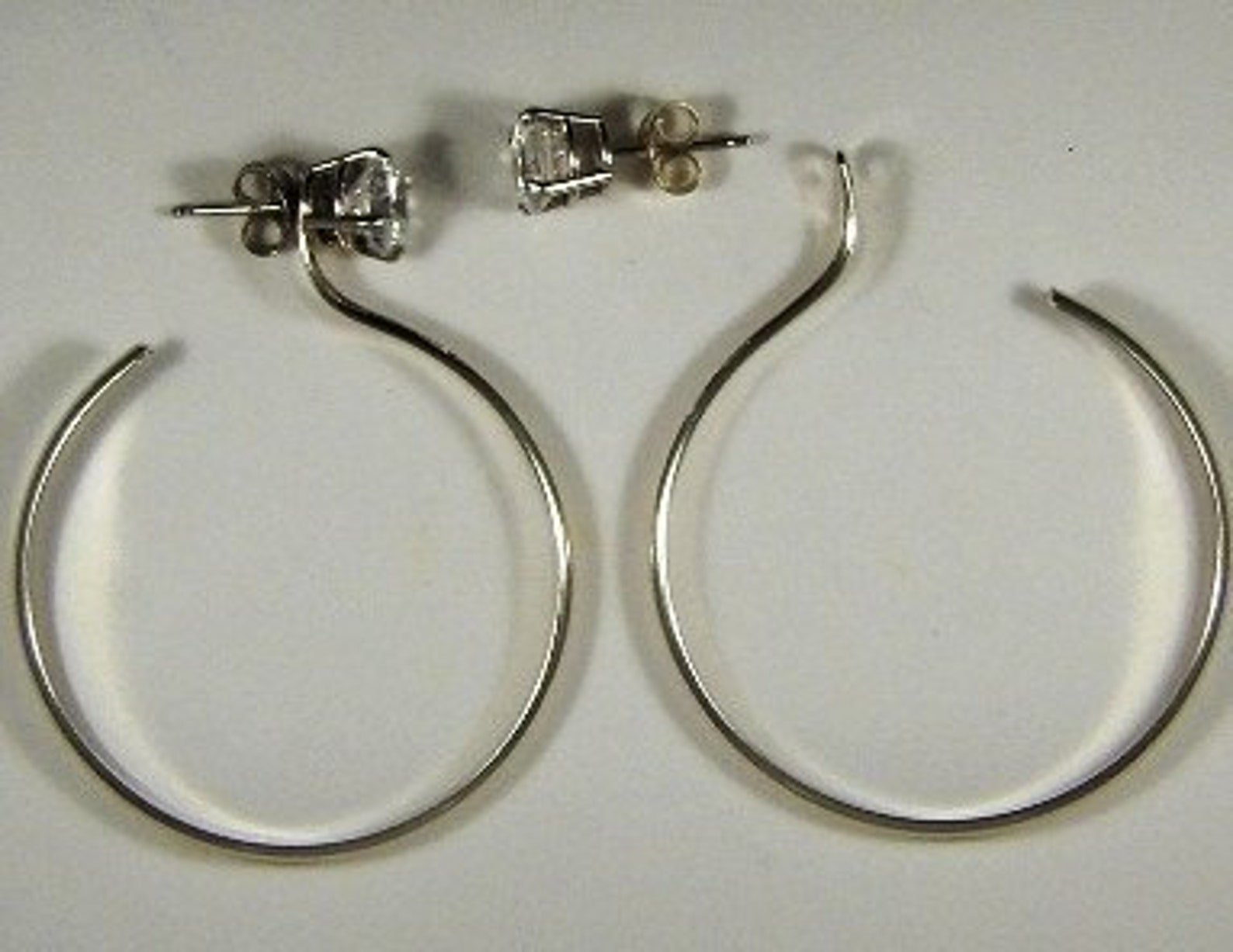 EARRING JACKETS Hoop Diamond Jackets Sterling Silver Dangle Etsy