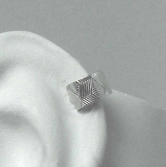 Helix Piercing Cartilage Earring Hex Hoop Conch Earring Etsy