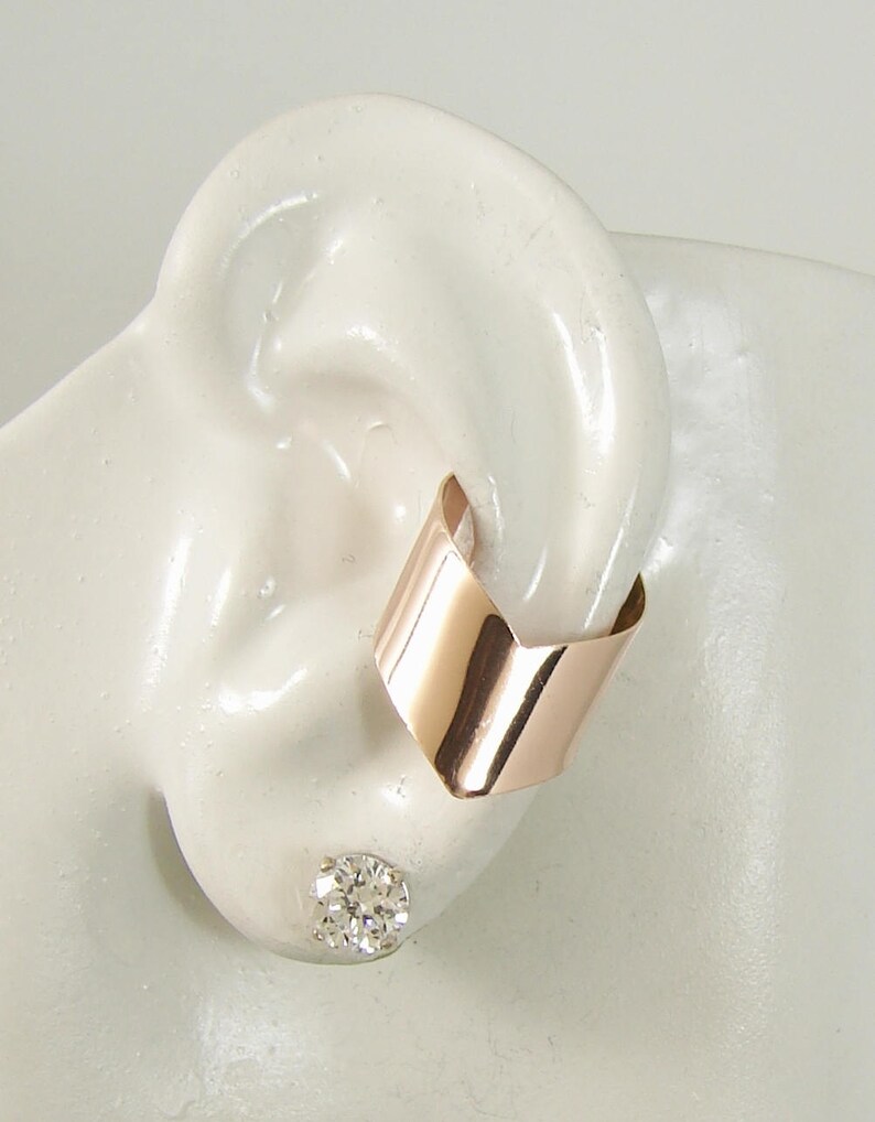 Ear Cuff Rose Gold Nonpierced Cartilage Earring No Piercing Etsy