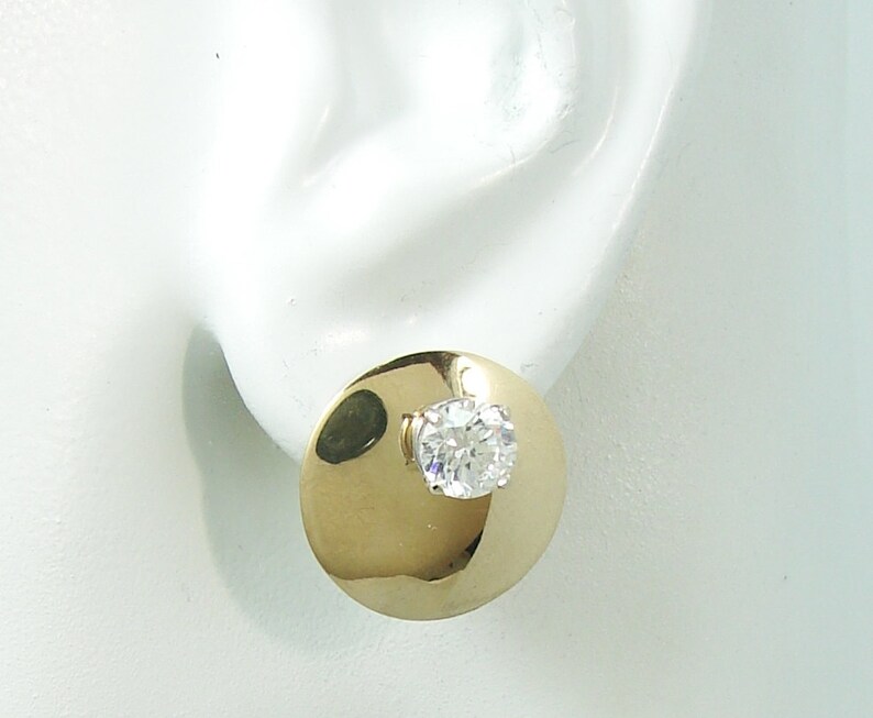 Earring Jackets for Studs 14K GOLD Diamond Jacket Earring Etsy