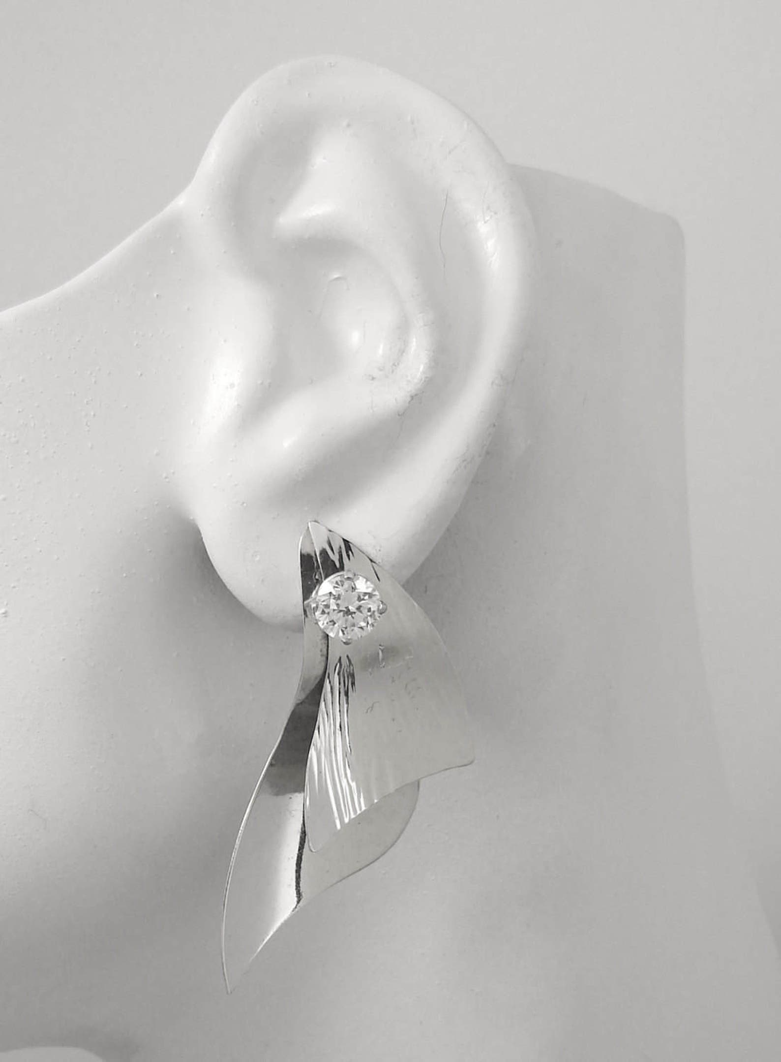 Earring Jackets for Studs Ear Jackets for Diamonds Post Etsy