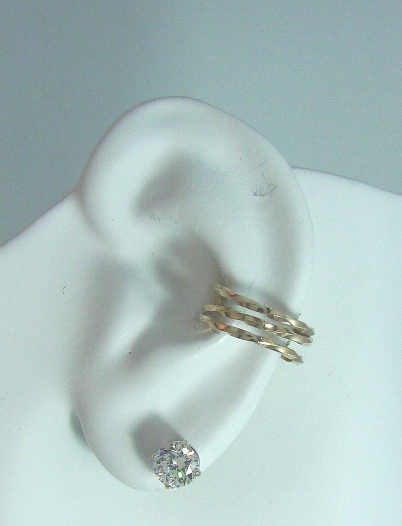 Ear Cuff Gold Ear cuff Nonpierced Cartilage Wrap Earring Etsy