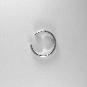 Ear Cuff Silver Ear Band, Non-pierced Cartilage Wrap Earring, Fake Conch ,No Piercing Cuff Hoop Earring, Simple Ear Cuff ,Weave E4SSWE image 5