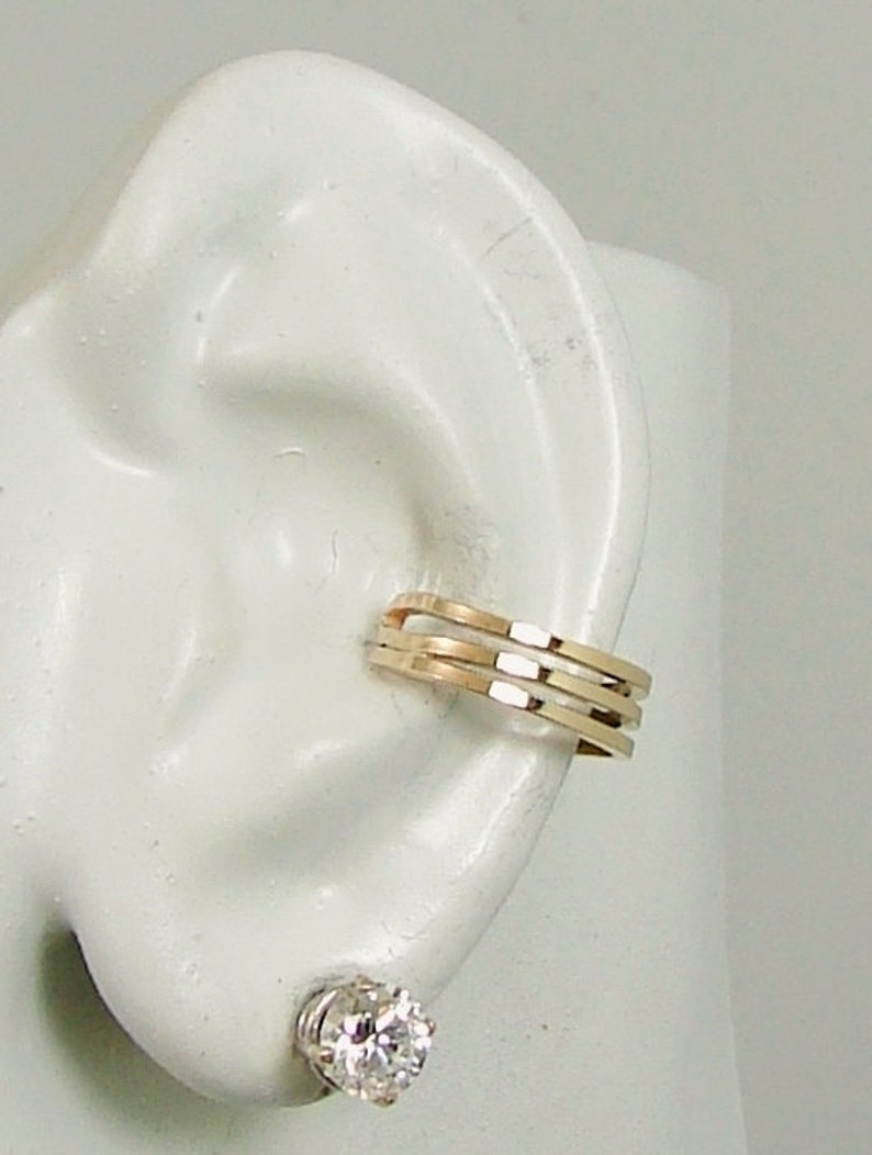 Ear Cuff Nonpierced Gold Cartilage Cuff Fake Earring No Etsy