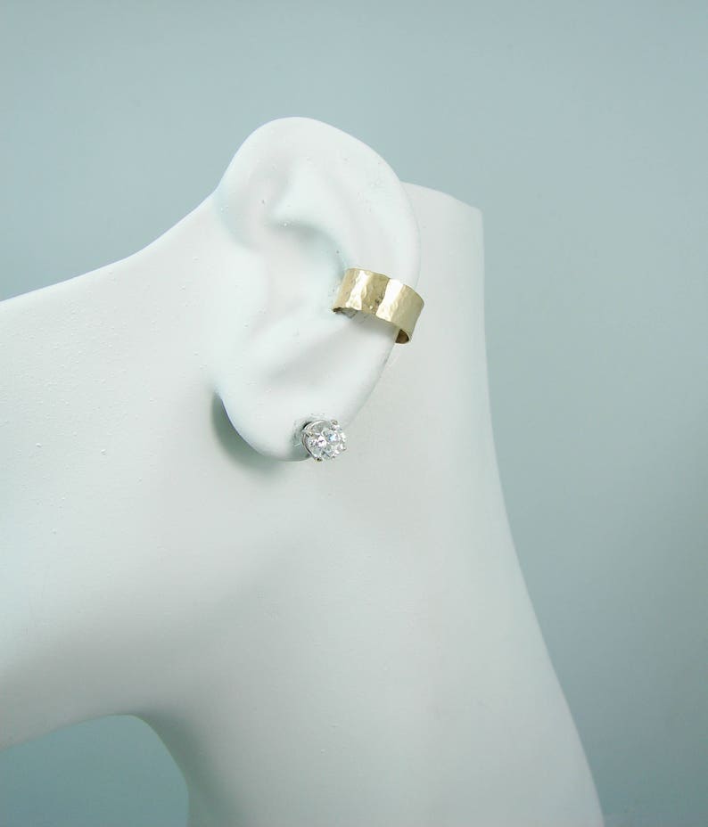 Ear Cuff 14K Solid Gold Ear Cuff Nonpierced Earcuff Etsy