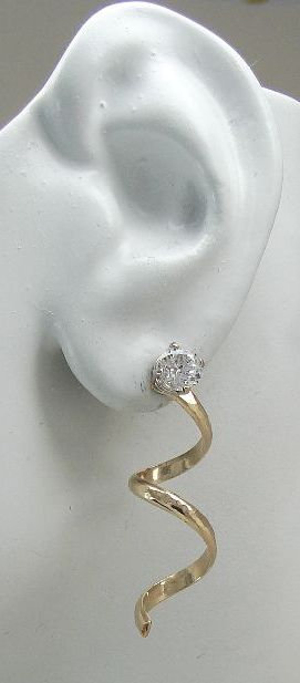 Earring Jackets for Studs 14K Gold Filled Thin Hammered Etsy