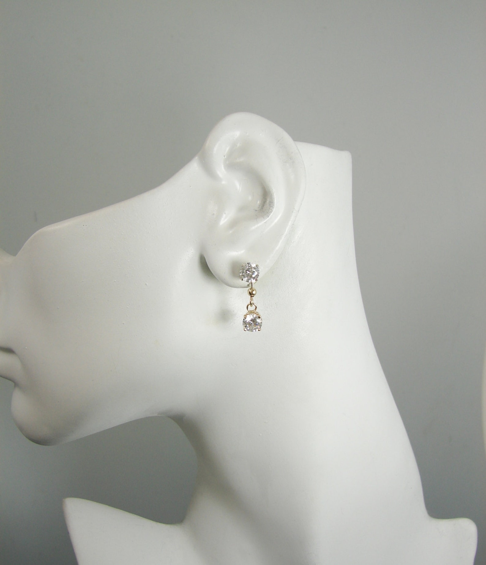 EARRING JACKETS for Studs Jackets for Diamonds 14k Gold Etsy