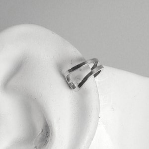 Cartilage Piercing, Helix Earring, Conch Piercing, Hex Hoop, Tragus Piercing, Rook Earring, Hex Earring, Silver Gauge Post MCSSDOUBSQP