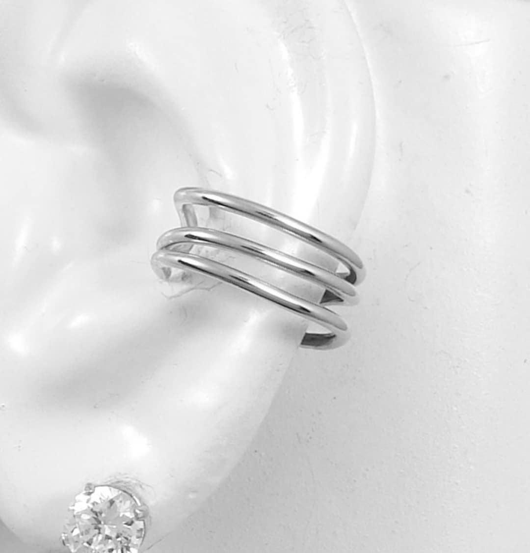 Gauge POST Conch Piercing, Cartilage Earring, Sterling Silver, Conch