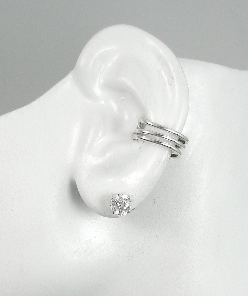 Gauge POST Conch Piercing Cartilage Earring Sterling Silver Etsy