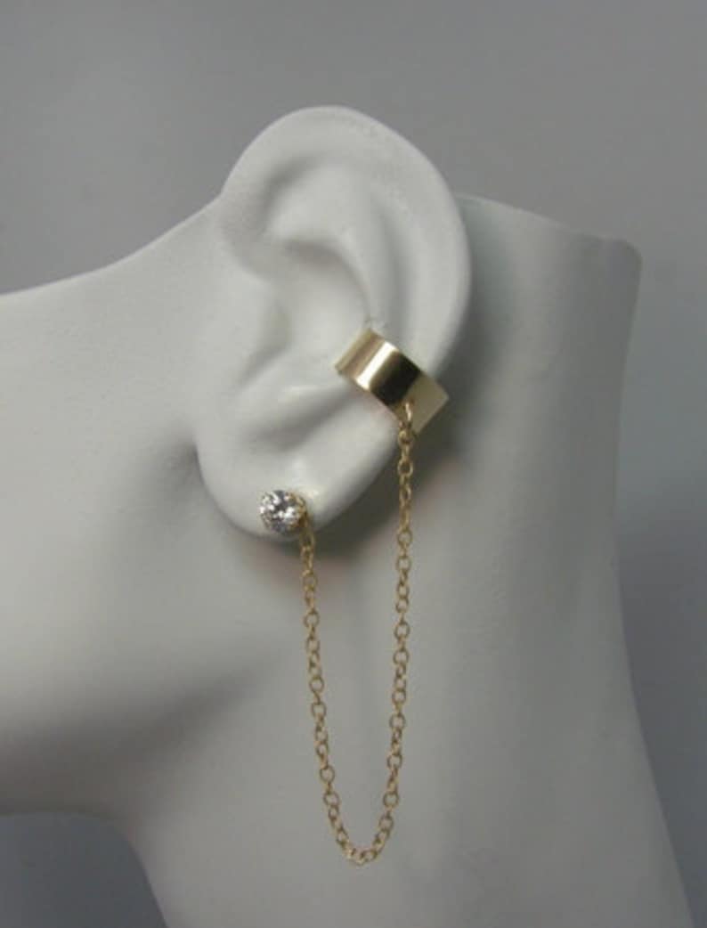 Ear Cuff Gold Nonpierced Earring Fake Conch Simple Earcuff Etsy