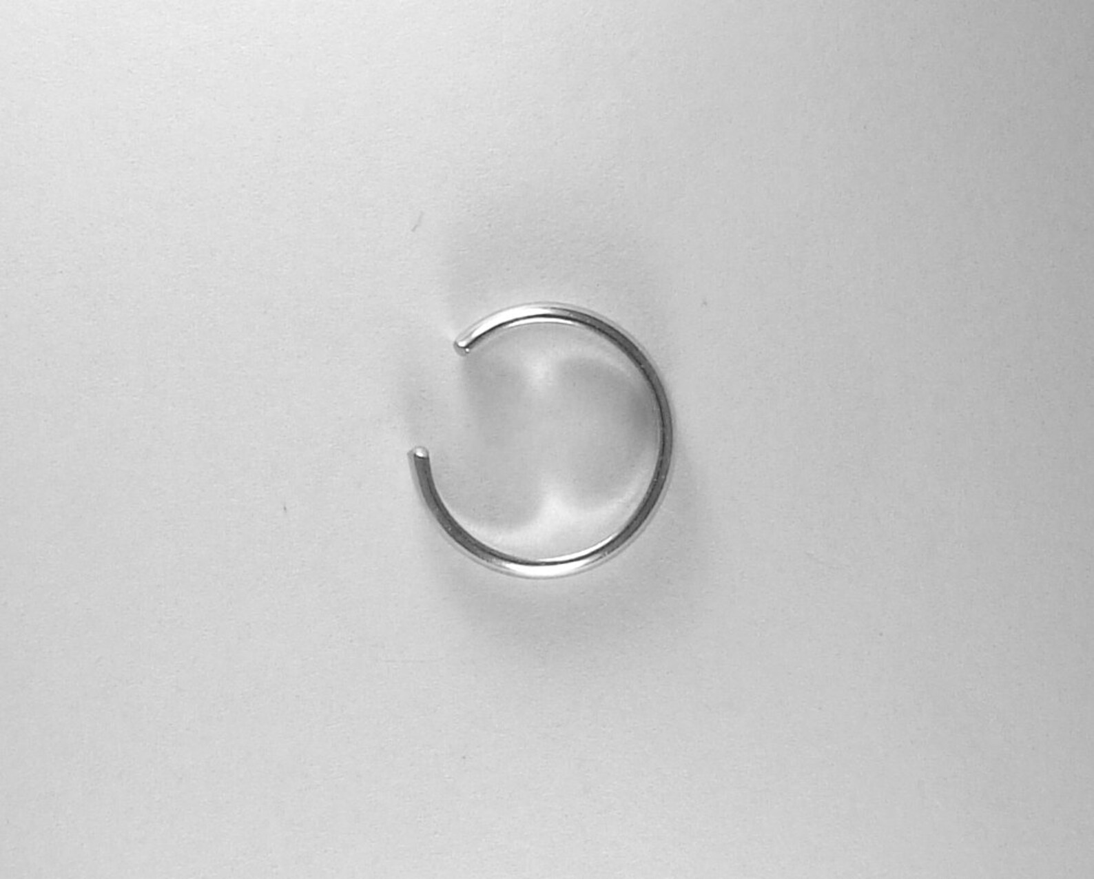 14K White Gold Ear Cuff Ear Band Nonpierced Cartilage Wrap Etsy