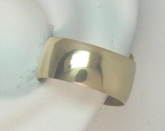 Ear Cuff, Gold Earcuff, Non-pierced, Cartilage Wrap, Earring Fake Conch, No Piercing, Cuff Earring, Faux Pierced Hoop Smooth Domed E1DGFSM