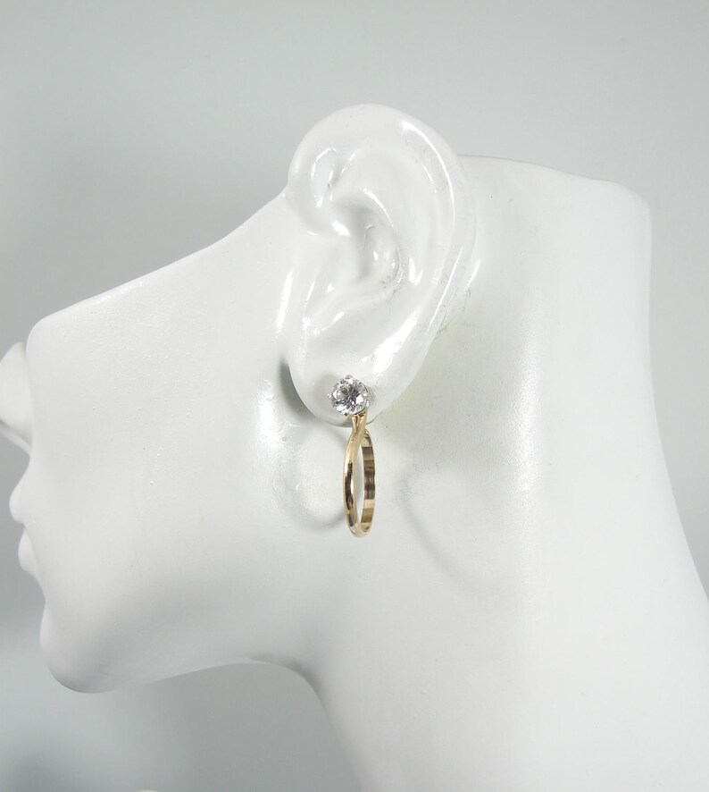 Earring Jackets Diamond Jackets Jackets for Studs Ear Etsy