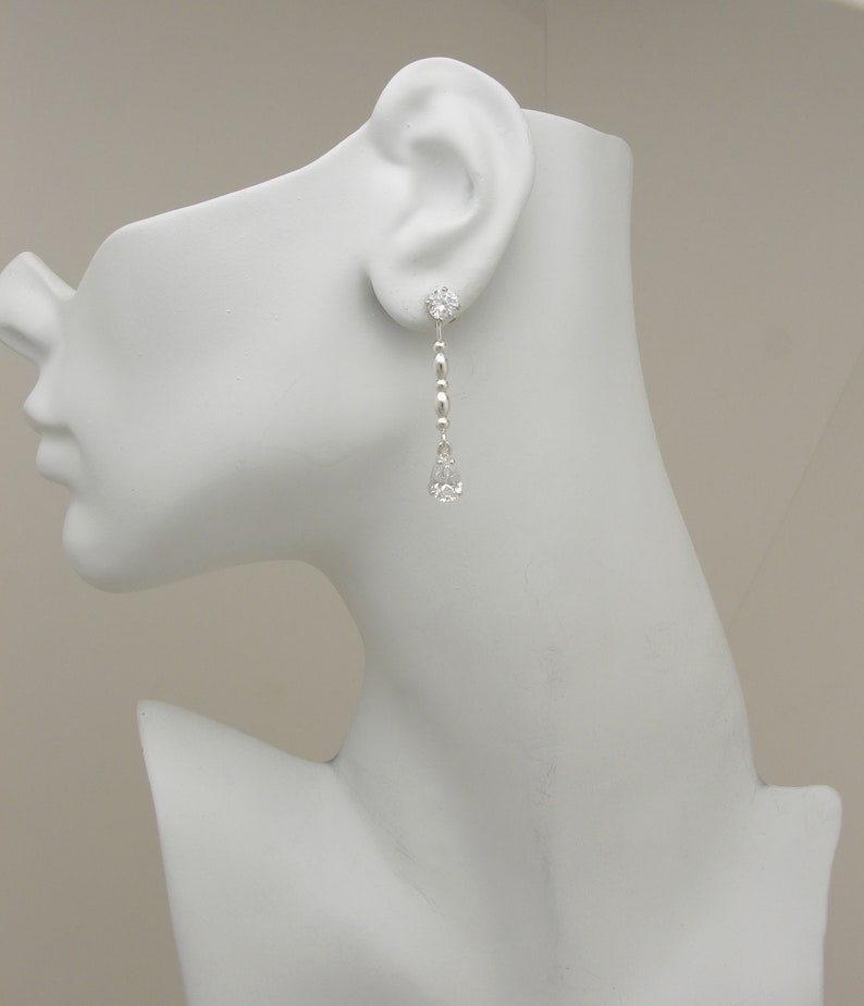 Earring Jackets for Studs Diamond Jackets Dangle Drop Ear Etsy