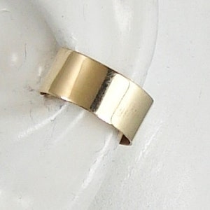 Ear Cuff, Gold Ear cuff, Non-pierced earcuff, Cartilage Wrap, Earring Fake Conch, No Piercing, Cuff Earring, Faux Pierced Hoop Smooth E1GFSM