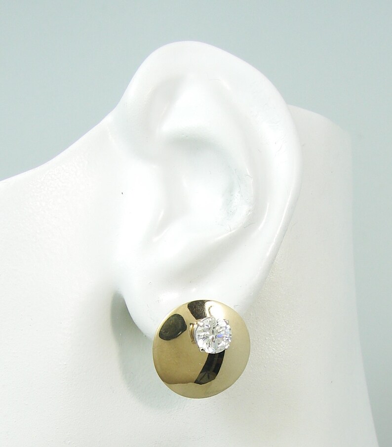 Earring Jackets for Studs 14K GOLD Diamond Jacket Earring Etsy