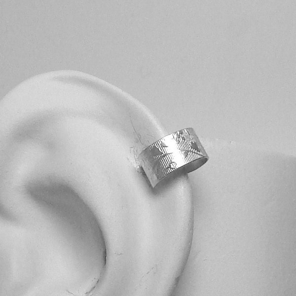 POST Pierced Cartilage Helix Hoop Hex piercing Conch Earring Body Jewelry Upper Ear Conch Tragus Rook Body Piercing Silver Floral MCSSFLP