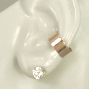 Pierced Cartilage Earring Conch Piercing, Cartilage Earring, 14k Rose Gold Filled Cartilage Piercing, Gauge Conch, Post Conch Hoop  E4RGFSMP