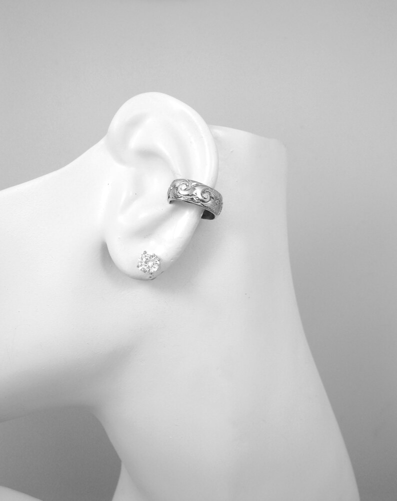 POST Conch Pierced Cartilage Earring Conch Hoop Ring Gauge Etsy