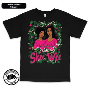Skee Wee T-Shirt, Pink and Green Classic T-Shirt, AKA Paraphernalia Skee Wee Pink & Green T-Shirt, AKA Pretty Wear T-Shirt, AKA T-Shirt