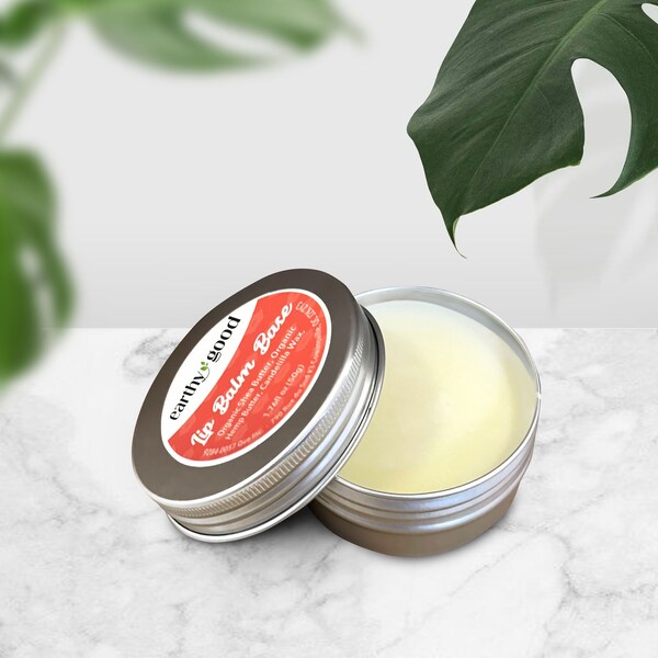 All-Natural Lip Balm Base with Shea Butter, Hemp Butter & Candelilla Wax (50 gr)
