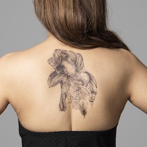 Orchid Tree Temporary Tattoo | 6&quot;x8&quot;