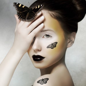Butterfly Temporary Tattoo | 2&quot;x2&quot; | Small Tattoo