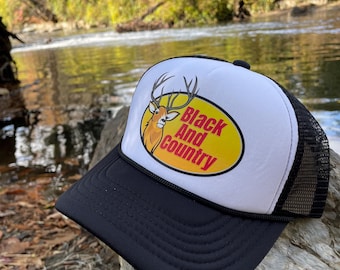 Black And Country Trucker Hat