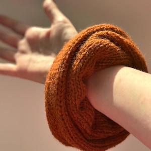 Oversized Knit Wool Scrunchie – Merino & Alpaca Hair Tie | Handmade in Australia