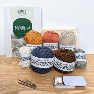 Learn to Crochet Kit: 4 Beginner Projects with Video Tutorials