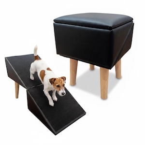 Pouf pliant pour chien, rampe d'accès pour canapé, marchepieds pour canapé et lit, escalier pour chiens âgés, animaux de compagnie blessés ou chiots
