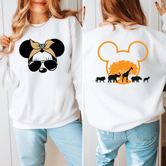 Disney Animal Kingdom Sweatshirt, Animal Kingdom Matching Tee, Disneyland  Family Shirts, Double-Sided Disney Shirt, Disney Hoodie