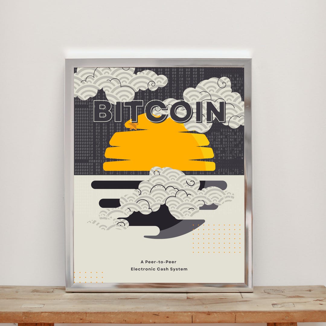 Bitcoin Genesis Poster for Office of Crypto Wall Art for Home Decor With  Bitcoin for Modern Home Office Crypto Poster Wall Art - Etsy New Zealand