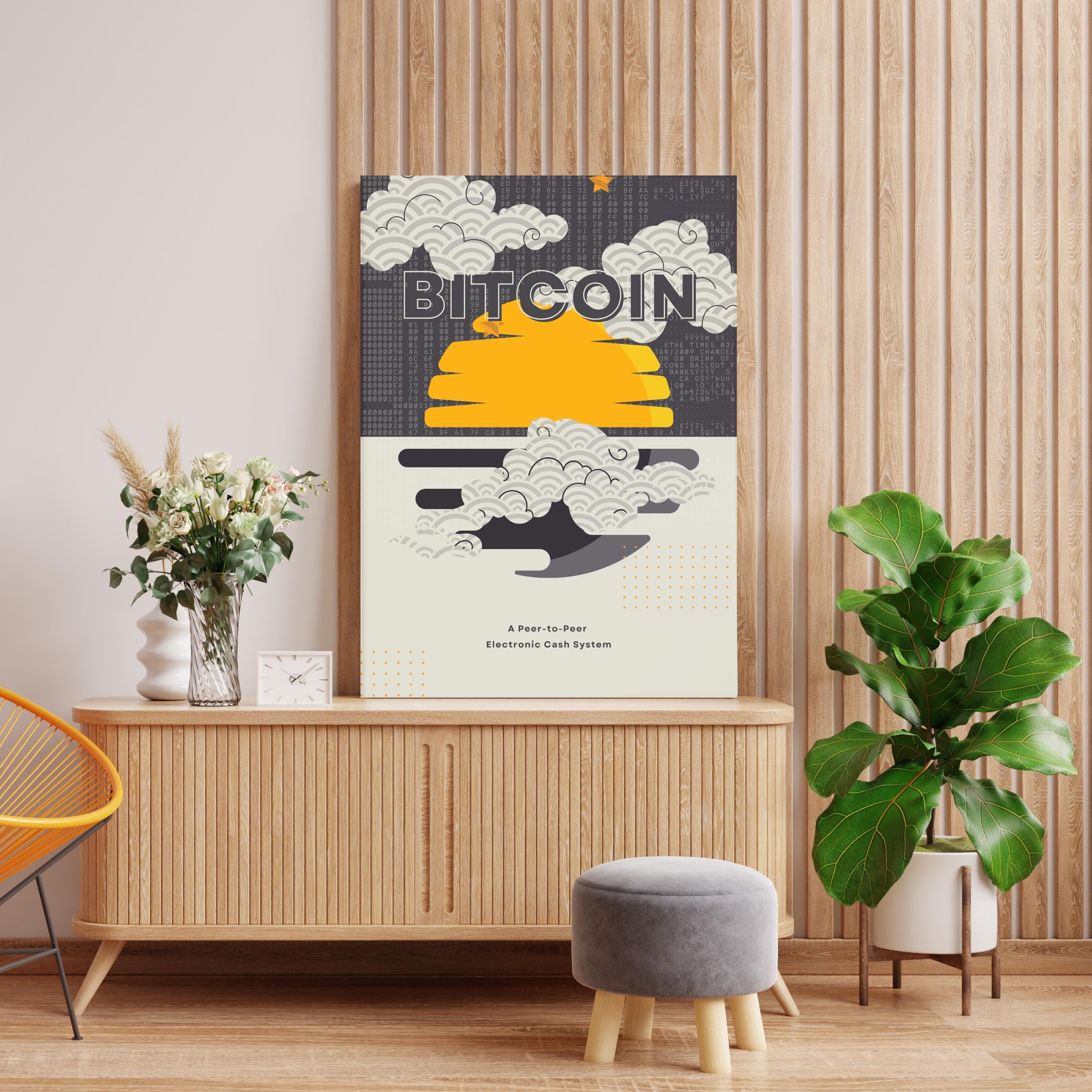 Bitcoin Genesis Poster for Office of Crypto Wall Art for Home Decor With  Bitcoin for Modern Home Office Crypto Poster Wall Art - Etsy New Zealand