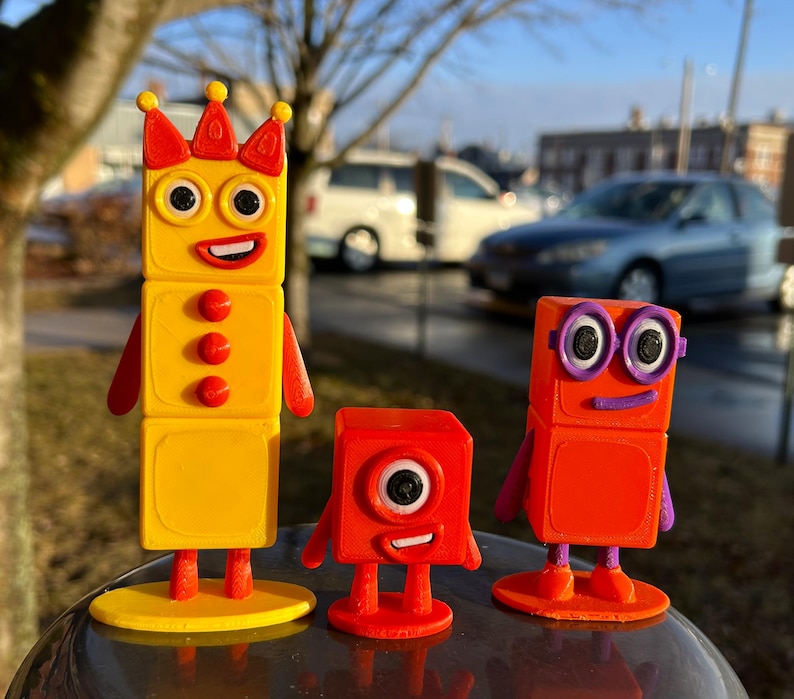 3D Printed Inspired Numberblocks 1 to 5 Fidget Toys Cute Preschool ...