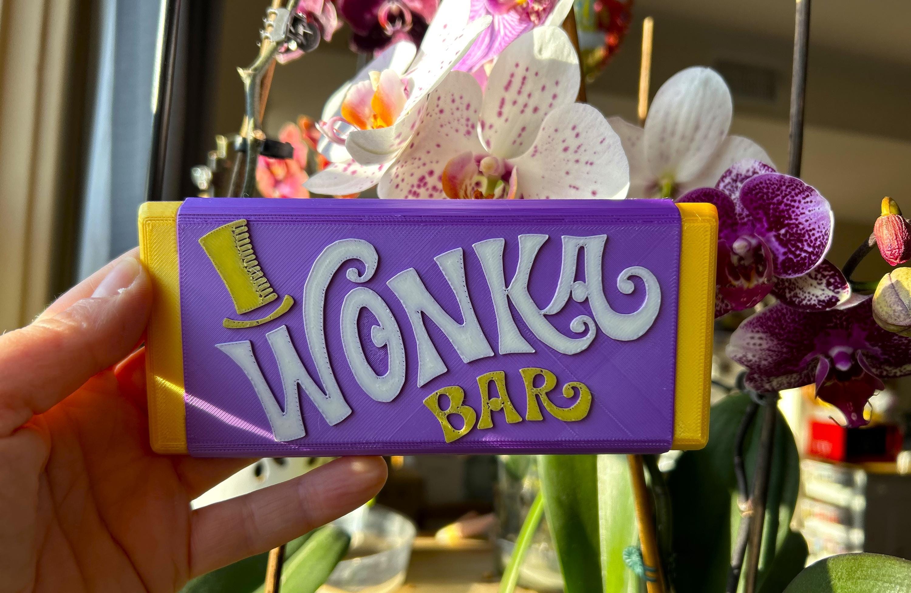 3D Printed Inspired Wonka Chocolate Bar Factory Toy With Golden