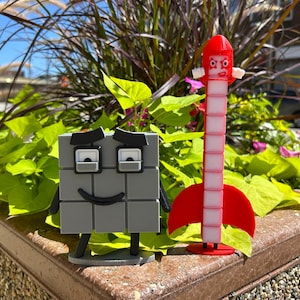 3D Printed Inspired Numberblocks 9 and 10 fidget toys Cute Preschool learning Playful Pals Custom Desk Decor figure toy Unique Critter Gift