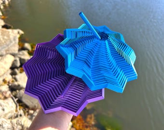 3D Printed Fidget Star Spinner & Handle Anxiety toy Ornament sculpture Super Star Kinetic Desk Toy Satisfying Stress Relief Sensory Spinner