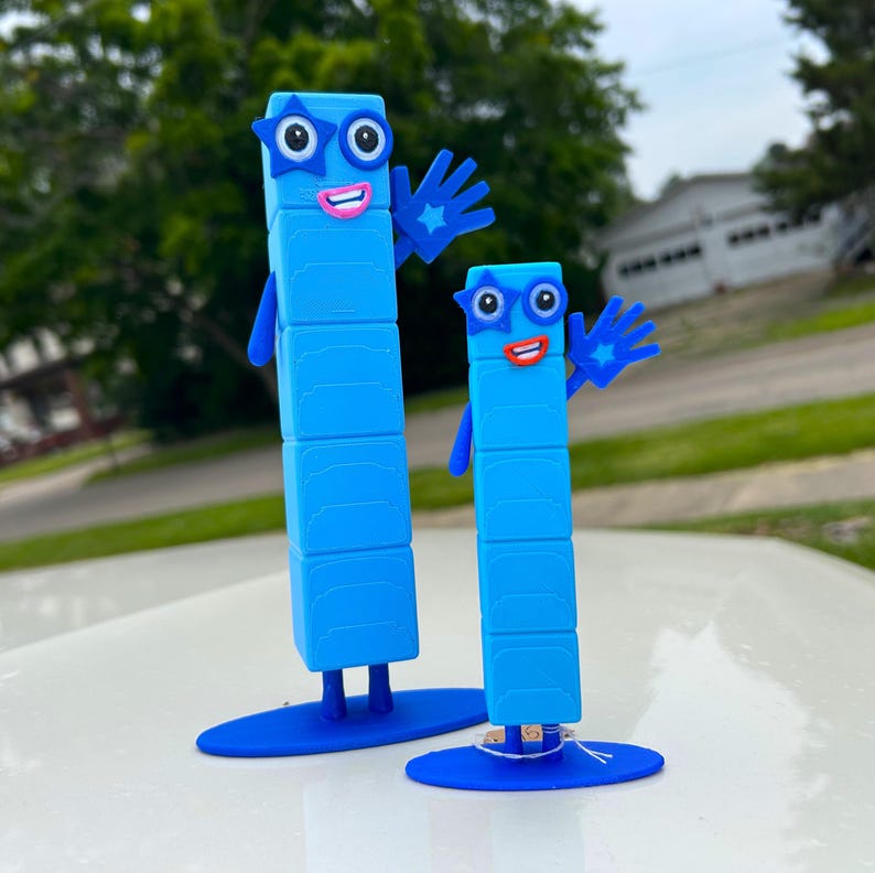 3D Printed Inspired Numberblocks 1 to 5 Fidget Toys Cute Preschool ...