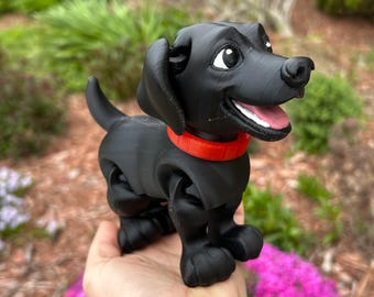 Labrador articulé personnalisable chien articulé imprimé 3D chiot chien anxieuse jouet Fidget chien race entièrement flexible sensoriel animal de compagnie décoration