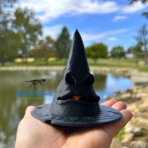 3D Printed Witches Hat fidget toy Magic spooky witchy sculpture With Tea Lights Custom Decoration Fantasy Desk Shelf Decor Cute Gift Prize