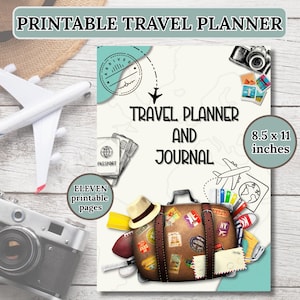 Ultimativer Reise-Organizer: Urlaubsjournal & Planner-Pack zum Ausdrucken
