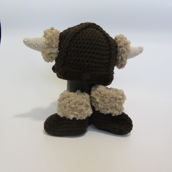 Viking Nordic Hat and Booties for Baby