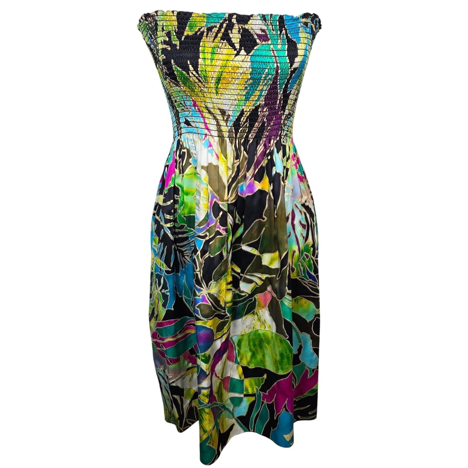 Vintage Silk Cache Dress - Etsy