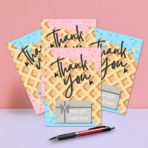 4 porte-cartes de remerciement imprimables porte-cartes de remerciement pour collègue, enseignant, ami, infirmière, baby shower, cadeaux de mariage