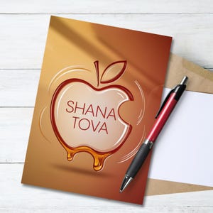 Cartes de Rosh Hashana Carte Shana Tova Carte de Rosh Hashana Carte de l'Shana Tova juive Happy New Year Carte de voeux Shana Tova Carte de nouvel an juif