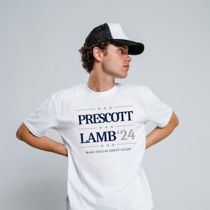 Dallas Football Vintage Tee | Make Dallas Great Again, Cowboys Football Fan Gift for Men and Women. Dak Prescott, CeeDee Lamb