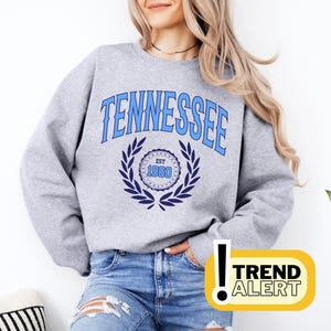 Old School Tennessee Football Crewneck | Preppy Tennessee Titans Sweatshirt, Titans Football Fan Gift for Men Women, Vintage Style