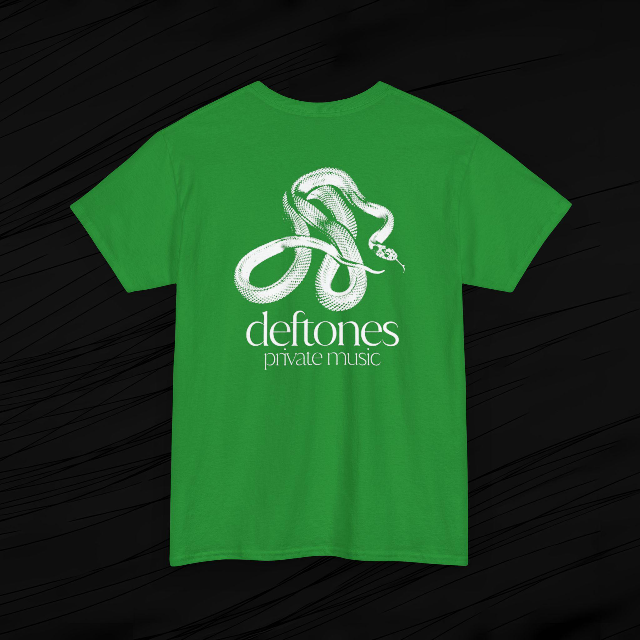 T-shirt Deftones Private Music Tour 2025 - Qualité Premium - Tailles S à 5XL - Neuf Avec étiquettes